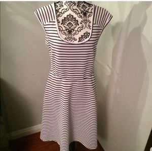 Torrid striped black & white dress